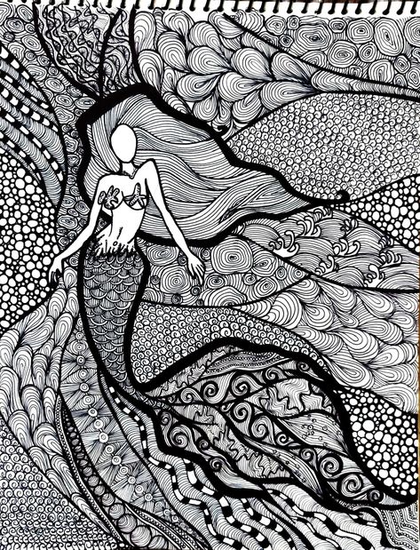 Mermaid Doodle Design || Indian Art 🤎 Beautiful zentangle idea 💡|| #doodle #art #mermaid #drawing #detailed #mandala #indian #idea #canvas Mermaid Doodle Art, Mermaid Mandala Art, Art Sketches Mermaid, Doodle Design Ideas, Mermaid Zentangle, Mermaid Doodle, Mermaid Mandala, Mandala Indian, Detailed Mandala