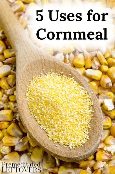 Cornmeal adds a specific flavor and texture to recipes and has many uses outside of the kitchen as well. Learn more with these 5 Uses for Cornmeal. Cornmeal Recipes Easy, Uses For Cornmeal, Cornmeal Flour Recipes, Yellow Corn Meal Recipe, Cornmeal Recipes Dinner, Healthy Cornmeal Recipes, Corn Meal Recipes Healthy, Homemade Cornmeal, Recipes That Use Cornmeal