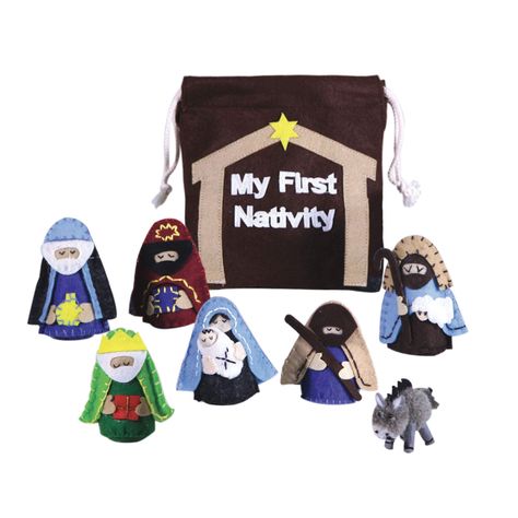 PRICES MAY VARY. Title: Felt Nativity Set for Kids, Christmas Activity Bag for Advent, Christian Play Figure Playset, Featuring Mary, Joseph, Baby Jesus, Shepherd, Wisemen, Donkey (8 Piece Set). Product Type: Categories > Toy Figures & Playsets > Playsets Small Nativity Set, Kids Christmas Activity, Jesus Shepherd, Felt Nativity, Activity Bags, The Birth Of Christ, Christmas Activity, Meaning Of Christmas, Kids Gift Guide