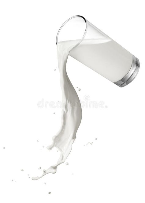 Spilling milk. Glass of spilling milk with twisted splash , #SPONSORED, #Glass, #milk, #Spilling, #splash, #twisted #ad Spilling Liquid Reference, Spilled Milk Aesthetic, Milk Pouring Photography, Fluid Tattoo, Milk Splash Illustration, Milk Pouring, Milk Drawing, Liquid Cheese, Milk Flow