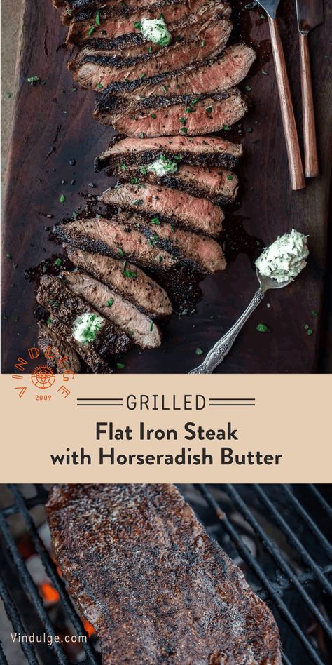 Rub For Steak, Grilled Flat Iron Steak, Herb Compound Butter, Dry Rub For Steak, Flat Iron Steak, Eat Beef, Compound Butter, Steak Seasoning, Big Green Egg