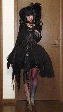 J Goth, Kaleidoscope Fashion, Cute Kawaii Outfits, Japanese Lolita Fashion, Lolita Outfits, Colorful Life, Goth Outfits, Harajuku Fashion, Gothic Lolita