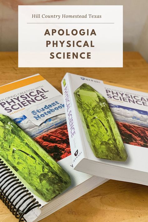 Apologia Physical Science Homeschool Curriculum for a very studious middle school 6th grader up to freshman year of high school. #science #homeschooling #curriculum #physicalscience  A comprehensive guide and introduction to the natural world. Apologia Physical Science, Country Homestead, Science Homeschool, Homeschool Science Curriculum, Physics High School, Student Notebook, Parent Teacher, Student Notebooks, High School Science