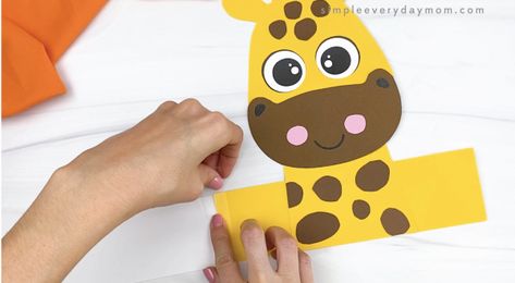 Giraffe Headband Craft, Animal Themed Classroom, Headband Template, Zoo Animal Activities, Animal Masks For Kids, Zoo Animal Crafts, Giraffe Crafts, Penguin Craft, Kids Craft Supplies