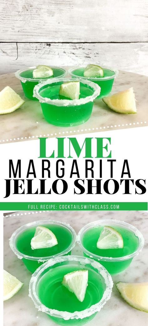 Lime Margarita Jello Shots With Salt Jello Shots With Tequila, Shots With Tequila, Jello Shots Tequila, Green Jello Shots, Summer Jello Shots, Lime Jello Shots, Shots Jello, Tequila Jello Shots, Easy Jello Shots