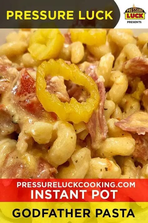 Instant Pot Godfather Pasta | Pressure Luck Cooking Pressure Luck Recipes Instant Pot, Godfather Pasta, Jeffrey Eisner, Instapot Ideas, Gf Pasta, Pressure Luck, Ip Recipes, Instant Pot Pasta Recipe, Best Pressure Cooker