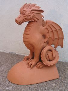 Ceramic Dinosaur, Dinosaur Sculpture, Embossed Tile, Ridge Tiles, Communion Sets, Commemorative Plaque, Clay Classes, Dragon Sculpture, Mixed Media Sculpture