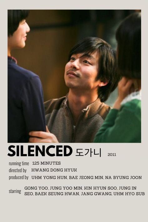 Silenced Korean Movie, A Silent Voice Anime, Korean Tv Series, Film Polaroid, Classic Films Posters, New Movies To Watch, Drama Tv Shows, Korean Movies, Great Movies To Watch