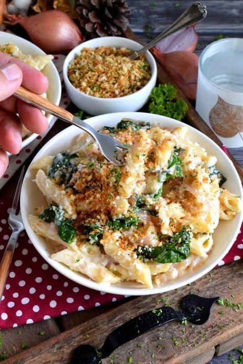 Swiss Chard Pasta, Swiss Chard Recipes Easy, Swiss Chard Recipes, Homemade Cheese Sauce, Chard Recipes, Creamy Pasta Recipes, Swiss Chard, Creamy Pasta, Recipes Vegetarian