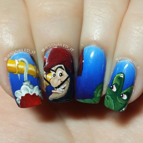 Nails Painted, Animal Nail Art, Inspired Nails, Animal Nails, Disney Nails, Instagram Nails, Captain Hook, Cool Nail Designs, Nail Paint