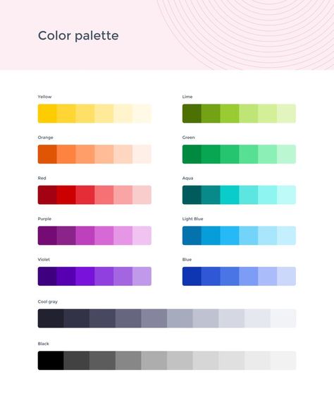 UI KIT Color Palette Yellow, Color Schemes Colour Palettes, Yellow Lime, Color Kit, Color Palette Design, Ux Web Design, Aesthetic Colors, Interaction Design, Blue Violet