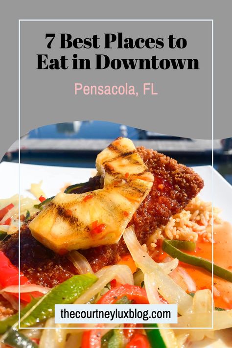 Indulging in the culinary delights of downtown Pensacola, Florida! 🍽️ From fresh seafood to Southern comfort classics, these are the best restaurants in the heart of Pensacola. Read my post for all the delicious details of the 7 best places to eat in downtown Pensacola. #PensacolaFlorida #ThingsToDoInPensacola #Pensacola #Florida #USATravel Best Places To Eat In Pensacola Florida, St Petersburg Florida Restaurants, Pensacola Florida Restaurants, Naples Florida Restaurants, Ft Walton Beach Florida Restaurants, Crawfish Etouffee, Florida Travel Destinations, Pensacola Fl, Pensacola Florida