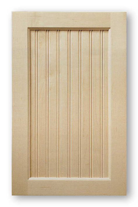 Bead Board Cabinet Door Georgia Bead Board Cabinets, Beadboard Kitchen Cabinets, Kitchen Door Designs, Beadboard Kitchen, Cabinet Door Replacement, Kitchen Cabinet Door Styles, Panel Cabinet Doors, Shaker Cabinet Doors, Unfinished Cabinets