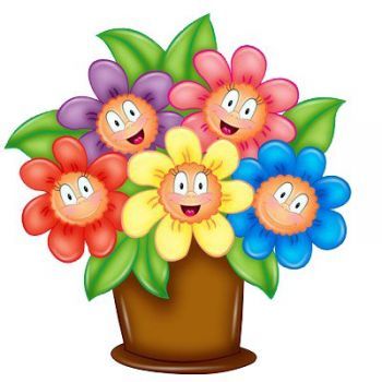 Smiley flowers (25 pieces) A Bouquet Of Flowers, Cartoon Flowers, Pola Sulam, Cute Clipart, Happy Flowers, Flower Clipart, Bouquet Of Flowers, Art Drawings For Kids, Flower Clip