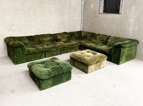 Green Suede Couch, Vintage Modular Sofa, Suede Couch, Red Velvet Sofa, Patchwork Sofa, Sofa Material, Modular Sectional Sofa, Leather Lounge, Three Seater Sofa