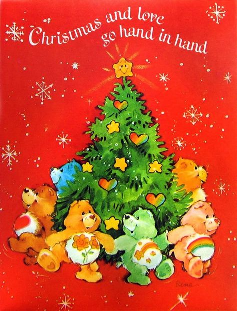 '80s Christmas cards with cute characters from TV & comic strips Christmas Tv Specials, 80s Christmas, 1980s Christmas, Care Bears Vintage, Christmas Phone Wallpaper, Cute Christmas Wallpaper, Christmas Card Template, Christmas Cartoons, Christmas Memory