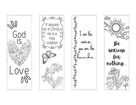 Coloring Bookmarks Free, Scripture Bookmarks, Christian Bookmarks, Bookmarks For Kids, Homemade Bookmarks, Valentines Bookmarks, Free Printable Bookmarks, Christian Valentines, Bible Bookmark