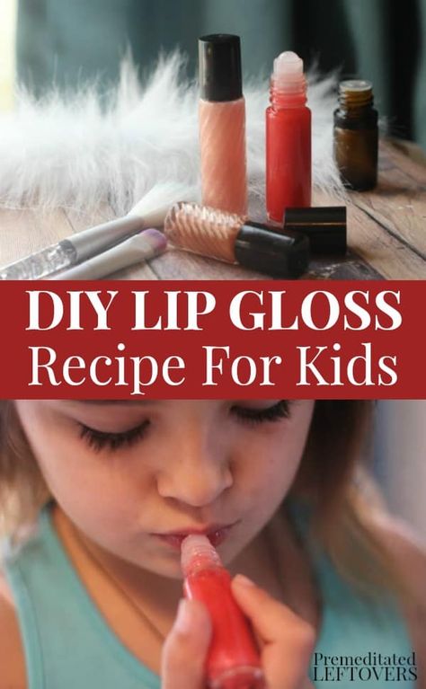 DIY Lip Gloss for Kids using essential oils. This 4 ingredient Lip Gloss is safe for kids to make and use for themselves. Kids can also use this homemade lip gloss recipe to make gifts for friends! Lip Gloss Recipe, Diy Lip Balm Recipes, Gloss Diy, Lip Balm Recipe, Homemade Coconut Oil, Balm Recipe, Diy Coconut Oil, Essential Oils For Kids, Lip Balm Recipes