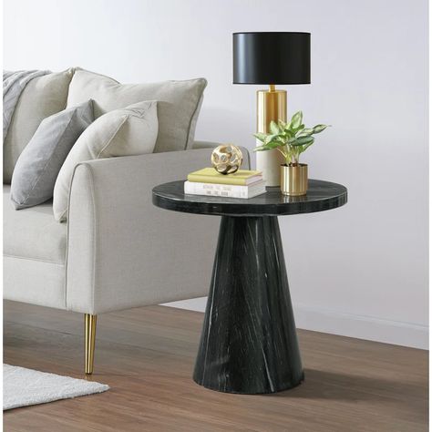 Picket House Furnishings Odette Grey End Table & Reviews | Wayfair Pedestal End Table, Round End Table, Kincaid Furniture, Round Table Top, Bernhardt Furniture, Tommy Bahama Furniture, Outdoor Table Settings, Living Room End Tables, Entertainment Furniture