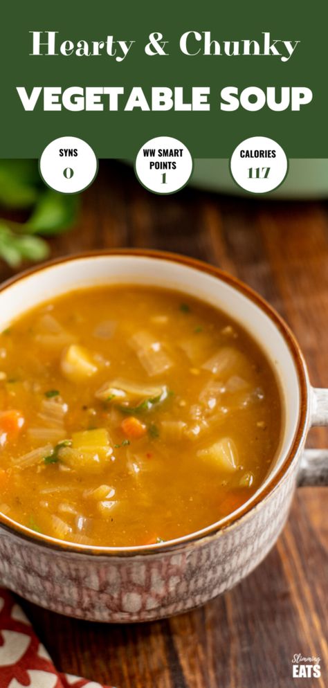 Chunky Vegetable Soup, Veg Soup Recipes, Golden Potatoes, Soup Maker Recipes, Hearty Recipes, Soup Vegetable, Hearty Soup Recipes, Hearty Vegetable Soup, Veg Soup