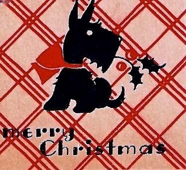 Dog Christmas Card, Scotty Dog, Christmas Ephemera, Scottish Terriers, Christmas Time Is Here, Christmas Graphics, Dog Cards, Christmas Tags, Black Christmas