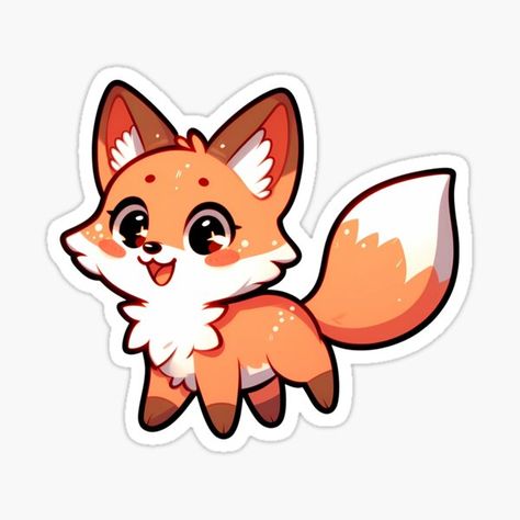 Aesthetic Procreate Art, Cute Fox Cartoon, Cute Fox Drawing, Kitten Wallpaper, Disney Drawings Sketches, Sticker Design Inspiration, Fox Drawing, My Little Pony Princess, Fox Illustration