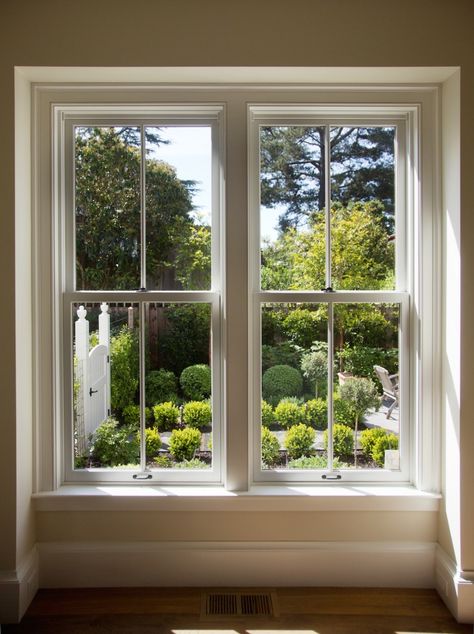 You know that house with the beautiful garden you always walk past and admire (or, in my case, covet)? In my neighborhood, it belongs to architect Barbara Wooden Window Frames, Double Hung Windows, Meteor Garden 2018, Mill Valley, Magic Garden, Wooden Windows, Garden Windows, Window Room, Kew Gardens