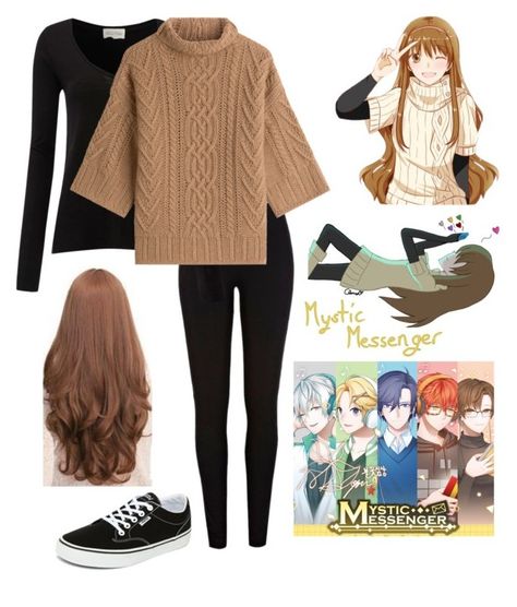 "Mystic Messenger - Mc" by trinity-franta ❤ liked on Polyvore featuring River Island, Sankins, American Vintage, MaxMara and Vans Mc Mystic Messenger, Mystic Messenger Mc, Mystic Messenger Memes, Easy Cosplay, Character Inspired Outfits, Fandom Fashion, Anime Inspired Outfits, Casual Cosplay, Cosplay Tips