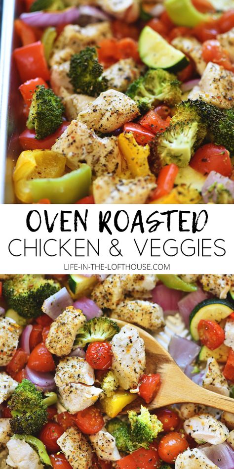 Chicken And Vegetable Sheet Pan Recipes, Roasted Chicken And Veggies Sheet Pan, Sheet Pan Chicken And Vegetables Recipes, Easy Sheet Pan Chicken And Veggies, Chicken Oven Recipes With Veggies, One Pan Roasted Chicken Dinner, Chicken With Vegetables Recipes In Oven, Sheet Pan Chicken Seasoning, Chicken Veggies Sheet Pan