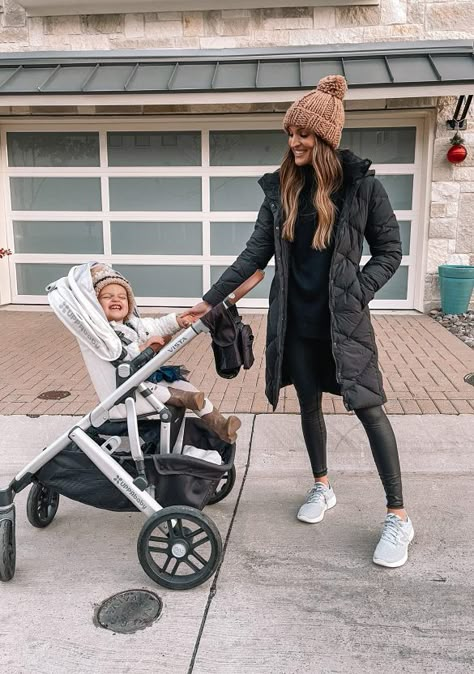 Lauren Kay Sims | Nature Outfit Ideas, Madewell Leather Jacket, Mum Outfits, Maternity Fits, Walks In Nature, Lauren Kay Sims, In My Mom Era, Ootd Idea, Mum Style