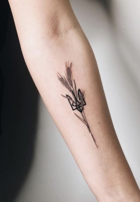 Pin on Tattoos Ukrainian Tryzub Tattoo, Tryzub Tattoo Ukraine, Tryzub Tattoo, Ukrainian Tattoo Ideas, Ukraine Tattoo Ideas, Traditional Ukrainian Tattoo, Small Tattoos For Ladies, Ukraine Tattoo, Ukrainian Tattoo