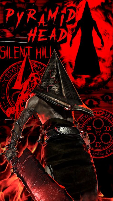 #pyramidhead #silenthill James Sunderland, Triangle Head, Spooky Halloween Costumes, Character Reference Sheet, Pyramid Head, Silent Hill 2, Horror House, Horror Icons, Horror Characters