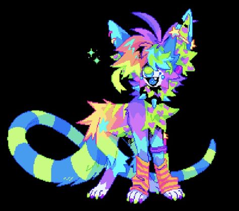 Sodikken Art Style, Sparkledog Art, Scenecore Drawing, Scene Fursona, Sparkle Dog Oc, Sparkledog Oc, Dog Fursona, Kidcore Fursona, Space Themed Fursona