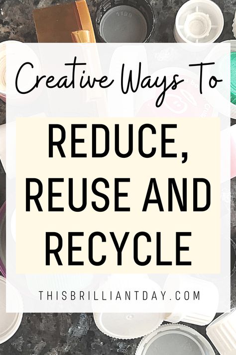 Are you trying to live a more eco-friendly lifestyle? Check out these useful tips to help you reduce, reuse and recycle some common household items and materials. I share what to do with bottle caps, empty tubes, old calendars, old socks and more! Reuse And Recycle, Ways To Recycle, Metal Bottles, Hall Decor, Recycled Items, Reduce Reuse, Green Lifestyle, Reuse Recycle, Useful Tips