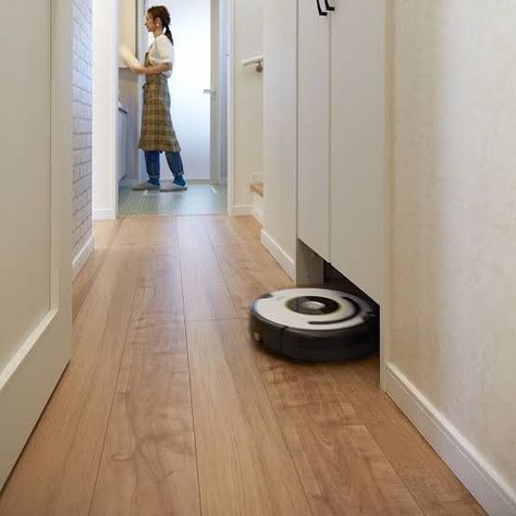 Irobot Roomba Storage Ideas, Robot Vacuum Storage, Mop Cabinet, Mop Storage, Vacuum Storage, Utility Storage, Irobot Roomba, Aging In Place, Built In Bench