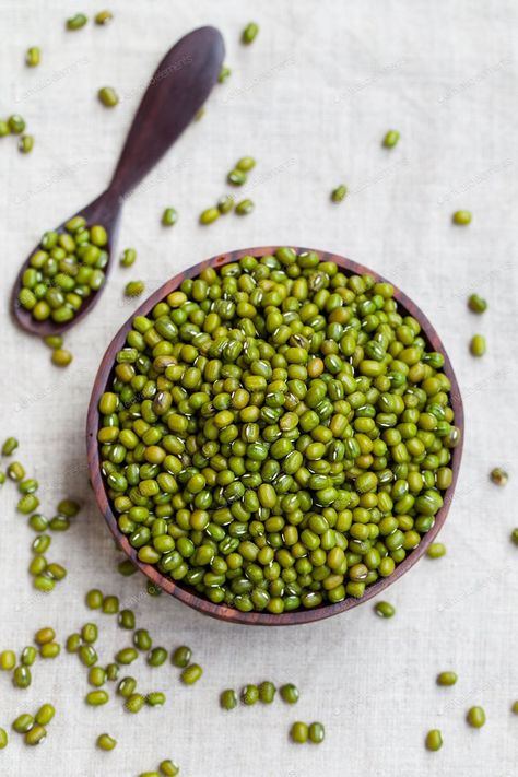 Mung Bean, Green Moong Dal in Wooden Bowl. White Textile Background. Top View. By annapustynnikova¡¯s photos #Ad , #Aff, #Moong, #Dal, #Wooden, #Mung Textile Background, Antique Gold Rings, White Textile, Moong Dal, Animal Food, Traditional Dishes, Mung Bean, Juicing For Health, Wooden Bowl