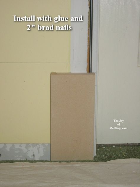 Plinth Block Door Trim, Door Trim Ideas Interior, Plinth Blocks, Baseboard Trim, Arch Doorway, Diy Blocks, Brad Nails, Door Molding, Liquid Nails