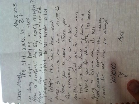 My first letter from boot camp....from Alex....xoxo Boot Camp Letters, Camp Letters, Boot Camp