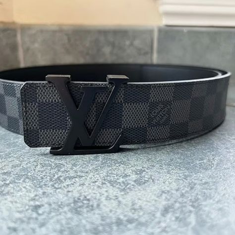 Lｖ Men's Black Belt Dust Ruffle, Lv Men, Belt Shop, Lv Belt, Louis Vuitton Men, Black Belt, Mens Belts, Of Course, The Original