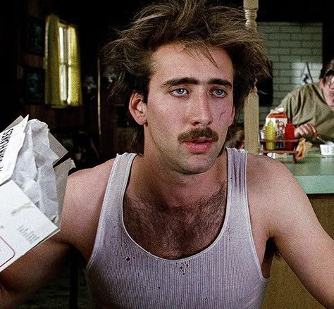 Period Faceclaims, Nick Cage, Ethan Crankgameplays, Raising Arizona, Nic Cage, Lord Have Mercy, Nicolas Cage, 80s Movies, Jennifer Connelly