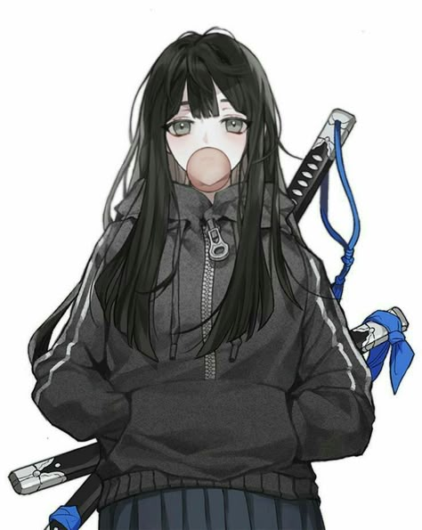 Long Black Hair, An Anime, Long Black, Swords, Anime Character, Black Hair, Wattpad, Hair, Anime