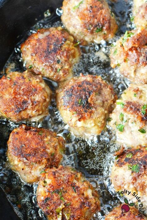 Old Fashioned Italian Meatballs | Salty Side Dish Five Star Food, Chicken Broccoli Cheese Casserole, Authentic Italian Meatballs, Meatballs Sauce, Salty Side Dish, Swedish Meatballs Easy, Lamb Stew Recipes, Meatball Recipes Crockpot, Pasta And Sauce