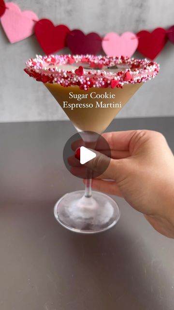 Strawberry Frosting, Espresso Beans, Vanilla Vodka, Espresso Martini, Cocktail Shaker, Super Excited, Irish Cream, Martini Glass, Simple Syrup