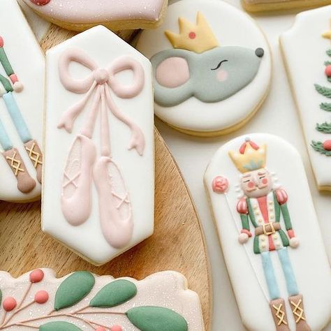 LilleYums Custom Cookies on Instagram: "Happy Birthday to Langley sister, Syd! Love you! . . #sugarcookies #royalicing #sugarcookiesofinstagram #decoratedcookies #talentedcookiers #customcookies #pococookies #langleycookies #coquitlamcookies #tricitiescookies #vancouvercookies #christmascookies #christmas #nutcracker #nutcrackercookies #seekingsweetteeth" The Nutcracker Cookies Decorated, Nutcracker Cookies Royal Icing, Nutcracker Ballet Cookies, Nutcracker Cookies Decorated, Nutcracker Sugar Cookies, Nutcracker Cookies, Nutcracker Birthday, Cracker Cookies, Christmas Dance