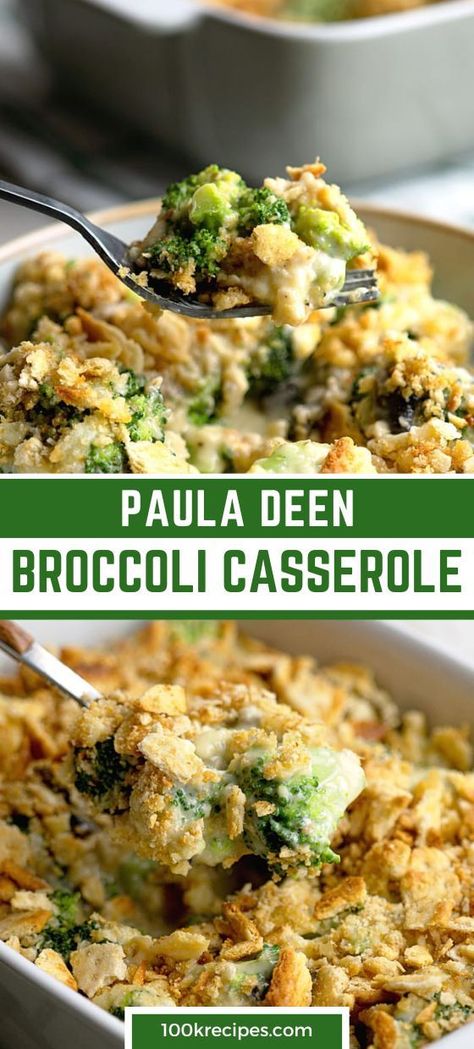 PAULA DEEN BROCCOLI CASSEROLE Brocoli Casserole Recipes, Paula Deen Broccoli Casserole, Broccoli Casserole Recipe, Broccoli Dishes, Casserole Side Dishes, Vegetable Casserole Recipes, Broccoli Recipes Casserole, Veggie Casserole, Vegetable Casserole