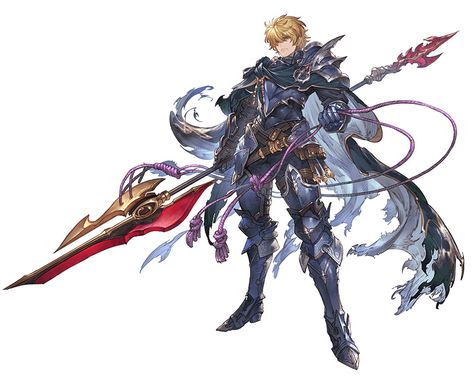 Granblue Fantasy Art, Fantasy Classes, Fantasy Armour, Anime Knight, Anime Boy Hair, Mtg Art, Bleach Characters, The Curse, Fantasy Armor