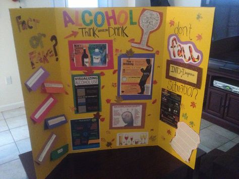 fall themed alcohol awareness poster for middle school aged students Alcohol Awareness Poster, Alcohol Effects, Dangers Of Alcohol, Trifold Board, Alcohol Awareness, Student Posters, Student Board, High School Project, Health Fair