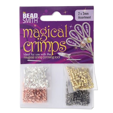 Get the The Beadsmith® 2mm Assorted Magical Crimps at Michaels. com. Transform these crimp beads into round beads and elevate your beaded necklace, bracelet, or set of earrings. Add them at the beginning and end of a jewelry design. Magical Crimp Beads were designed to work with The Beadsmith's original Magical Crimping Pliers. Transform these crimp beads into round beads and elevate your beaded necklace, bracelet, or set of earrings. Add them at the beginning and end of a jewelry design. These Crimp Bead Covers, Crimping Pliers, Crimp Beads, Jewelry Essentials, Beading Wire, Gold Copper, Crimping, Copper Plated, Pliers