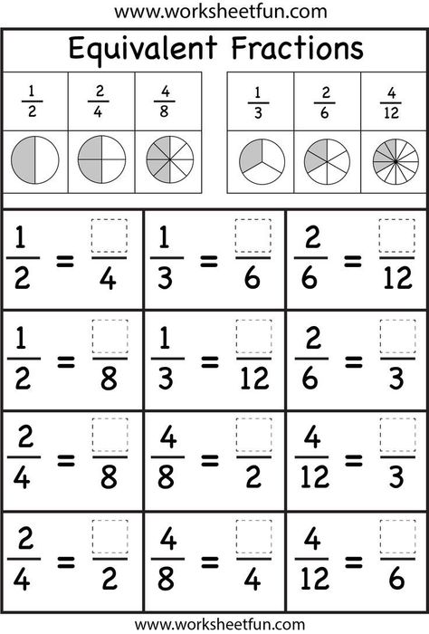 Fractions Worksheets Grade 3, Free Fraction Worksheets, Math Fractions Worksheets, 3rd Grade Fractions, Dividing Fractions, Teaching Fractions, Equivalent Fractions, Fractions Worksheets, Math Fractions