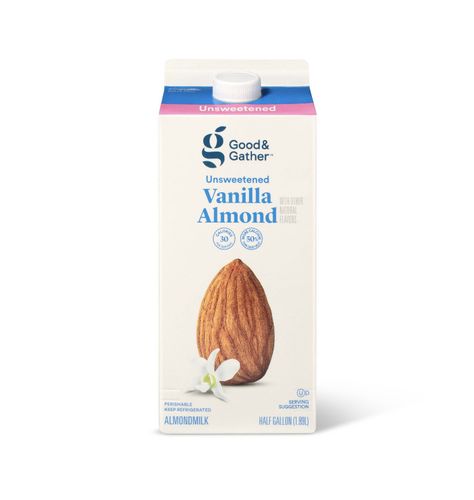 Good And Gather, Almond Breeze, Milk Packaging, Organic Market, Smoothie Healthy, Dairy Alternatives, Vanilla Almond Milk, Almond Flavor, Plant Based Lifestyle